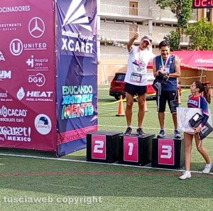 Fabrizio Tedeschi sul podio in Messico