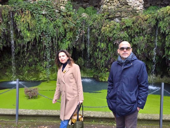 Ivana Pagliara e Attilio Lupidi a Villa Lante