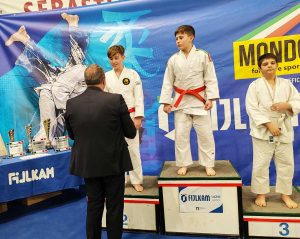 Sport - Judo - La premiazione di Andrea Clemenzi