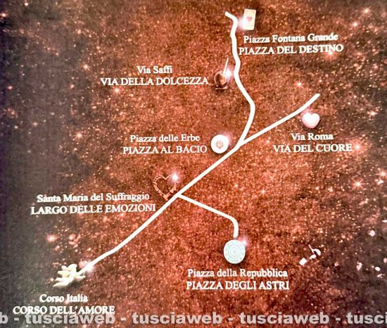I luoghi di Un bacio a Viterbo