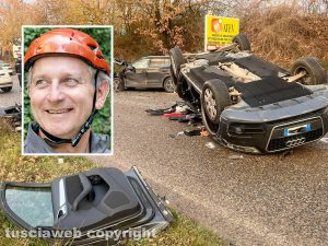 Viterbo - Scontro tra tre auto sulla Teverina - Massimo Olimpieri