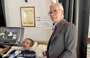 Ronciglione - Il prefetto Sergio Pomponio in visita da Italo Leali