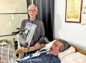 Ronciglione - Il prefetto Sergio Pomponio in visita da Italo Leali