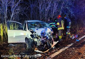 Ronciglione - Grave incidente su strada Valle di Vico, tre feriti