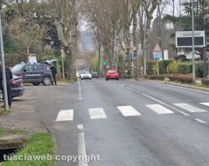 Acquapendente - Anziana investita - Il luogo dell'incidente