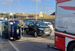 Civitavecchia - Incidente sull'Aurelia