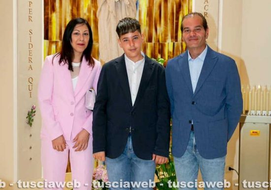 Gabriele Costantino con i genitori