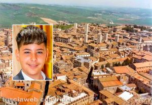 Tarquinia dall'alto - Nel riquadro Gabriele Costantino