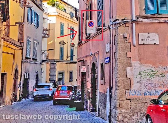Viterbo - Parcheggi selvaggi in centro storico