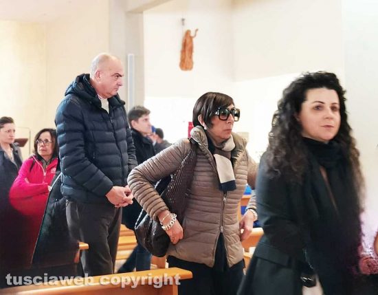 Viterbo - I funerali di Ilio Cosimo Buffelli - La sindaca Chiara Frontini e gli assessori Patrizia Notaristefano e Giancarlo Martinengo