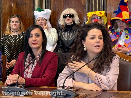 Viterbo - La presentazione del Carnevale - Katia Scardozzi e Chiara Frontini