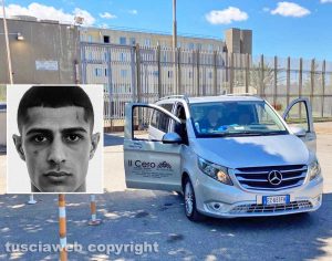 Viterbo - Il carcere Nicandro Izzo - Nel riquadro Abdullah Atik