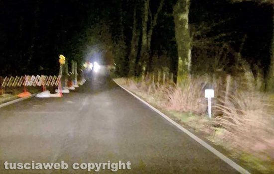Frana dopo la pioggia - Senso unico alternato sulla Verentana all’altezza della chiesa di Borgale