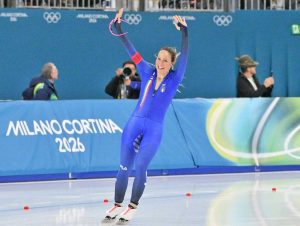 Francesca Lollobrigida alle Olimpiadi di Milano-Cortina