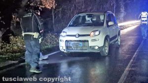 Donna investita sulla Cassia Sud - La Panda bianca
