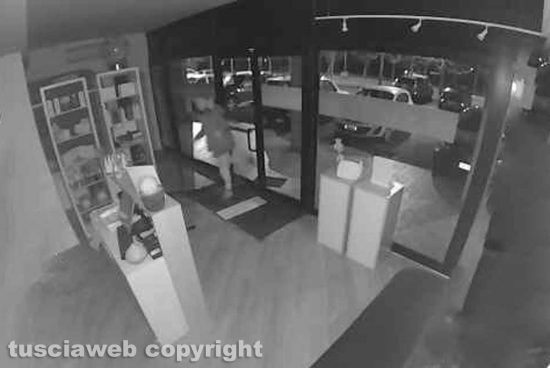 Viterbo - Vetrine spaccate a Santa Barbara, colpiti centro estetico e forno