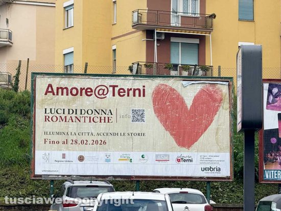 Il manifesto per San Valentino a Terni