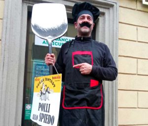 Ronciglione - Carnevale - La statua vivente "Il Pizzaiolo"