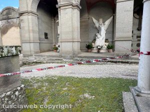 Viterbo - Cimitero di San Lazzaro, area a rischio crollo