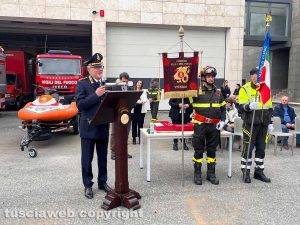 Viterbo - Il comandante Mauro Caprarelli
