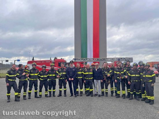 Viterbo - Festa per l'istituzione del Corpo nazionale vigili del fuoco
