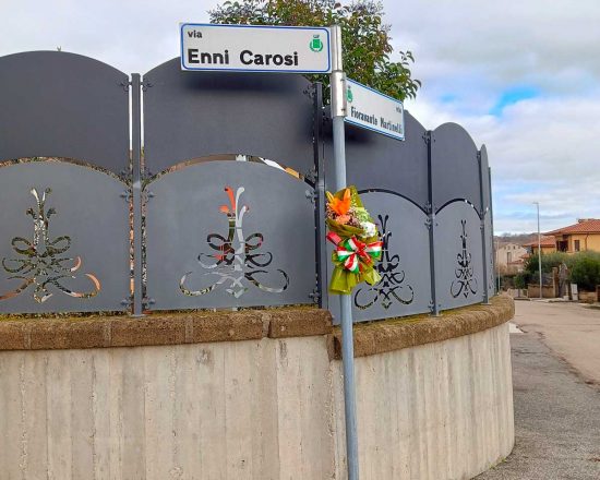 Carbognano - Giornata del Ricordo - Deposta un omaggio floreale in ricordo di Enni Carosi