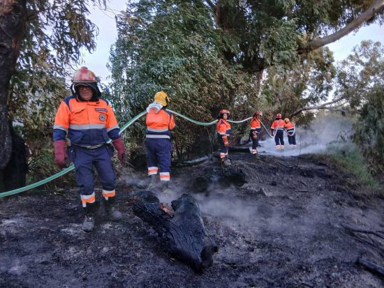 Tarquinia - Aeopc - Incendio in località Pantano