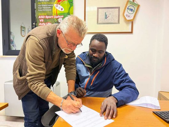 Antonio Biagioli e Mamadu Kandeh