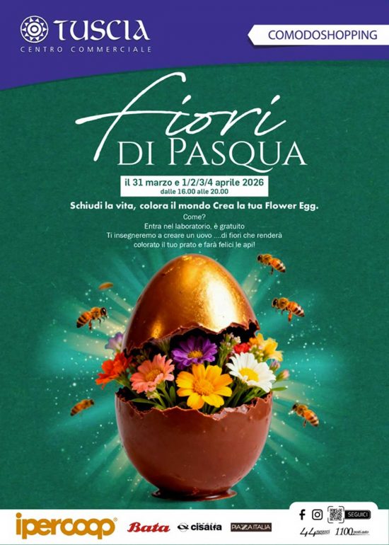 Pasqua 2026 al Centro Commerciale Tuscia