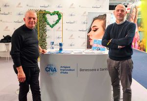 Gismondi e Lupidi allo stand Cna benessere e sanità