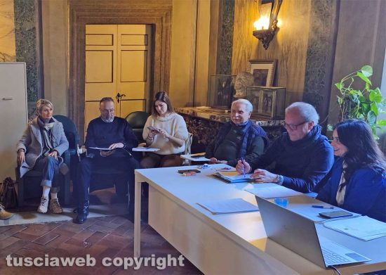 Viterbo - Commissione Affari generali nella sala della Colonne