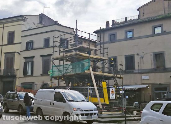 Viterbo - Il cantiere a Fontana Grande