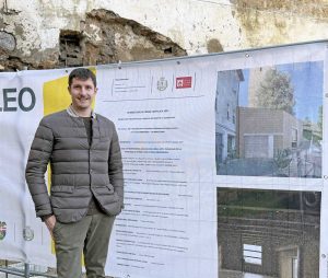 Sutri - I lavori di riqualificazione dell'ex mattatoio - Il sindaco Matteo Amori