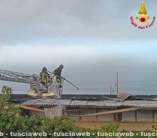 Maltempo - Numerosi interventi dei vigili del fuoco: rimosse lamiere alla piscina comunale a Santa Marinella