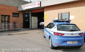 Viterbo - Ospedale Santa Rosa - La polizia al pronto soccorso