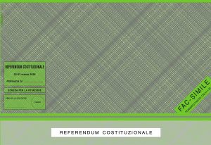 Referendum giustizia - La scheda elettorale