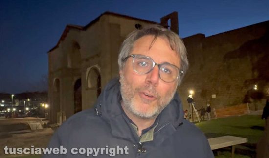 L'assessore Emanuele Aronne nel cantiere delle Fortezze