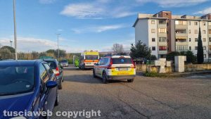 Viterbo - Uomo dà in escandescenze in via Luigi Petroselli