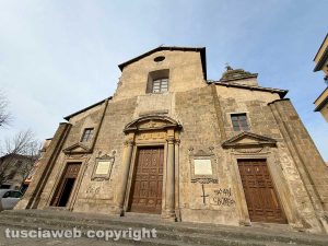 Viterbo - Scritte sataniche a San Faustino
