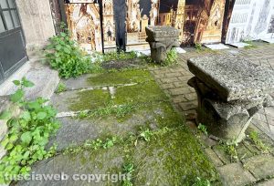 Viterbo - Il giardino di palazzo dei Priori nell'abbandono
