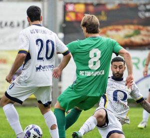 Una fase del match tra Viterbese e Pro Calcio Tor Sapienza