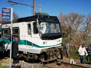 Soriano nel Cimino - Scontro al passaggio a livello - Immagine di repertorio