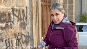 Scritte sataniche sulla chiesa di San Faustino - L'intervento di Eleonora Petrilli, biologa nutrizionista viterbese