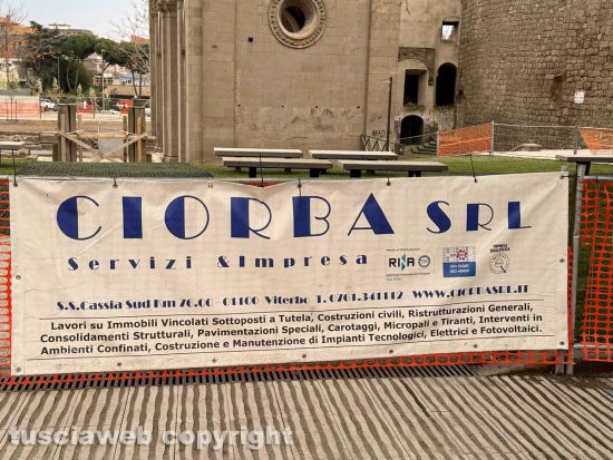 Viterbo - Ex chiesa delle Fortezze - Il cantiere