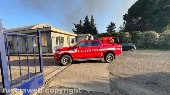 Bagnoregio - Incendio allo stabilimento ex Alta