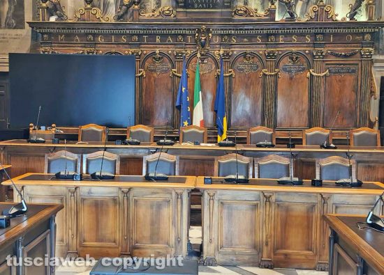 Viterbo - La sala del consiglio comunale