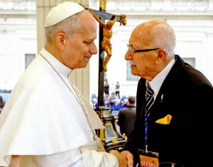 Franco Bucarelli a colloquio con papa Leone XIV