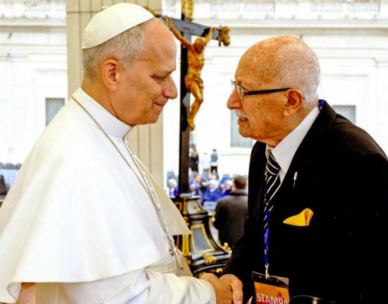 Franco Bucarelli a colloquio con papa Leone XIV
