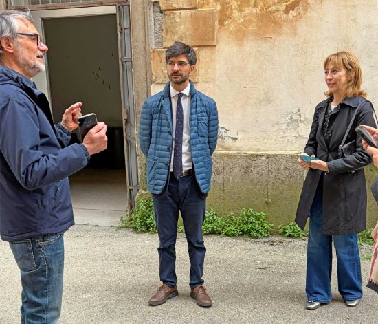 Viterbo - Ospedale grande - Sopralluogo regione, sovrintendenza e comune