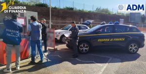 Viterbo - Chiuso distributore - Guardia di finanza e Agenzia delle dogane e monopoli